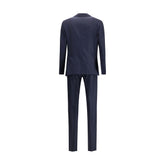 Lardini Blue Wool Two-Piece Suit